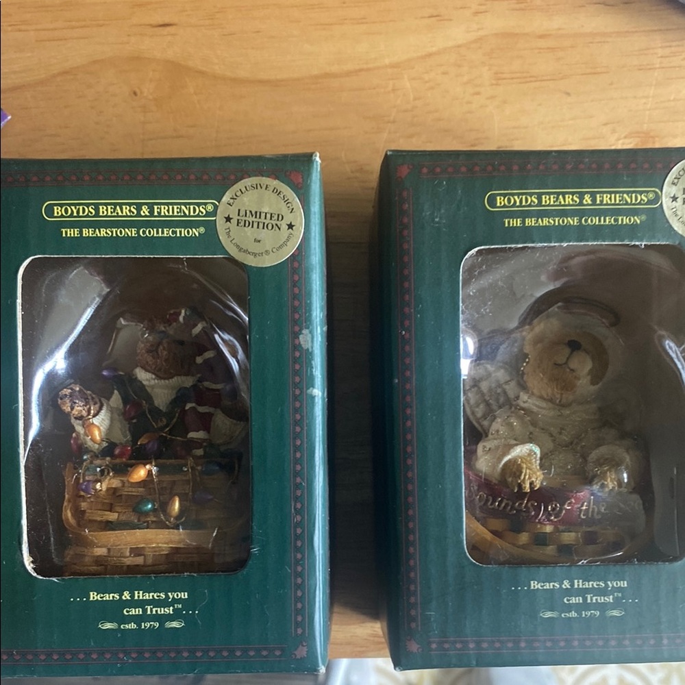 Boyd’s Bears Limited Edition Figurine Set 
The Bearstone Collection